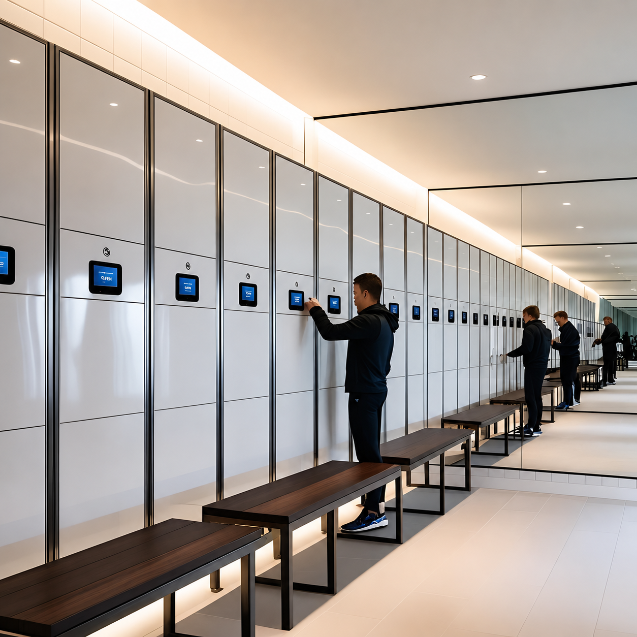 Smart lockers for visitor management
